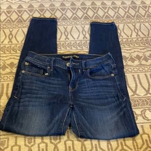 Express skinny jeans no distress